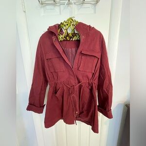Maroon spring jacket size M